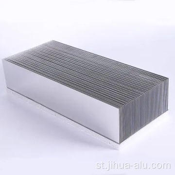 Aluminum ea Aluminum e Felletseng ea Aluminum 6063 Aluminium Heat Sink